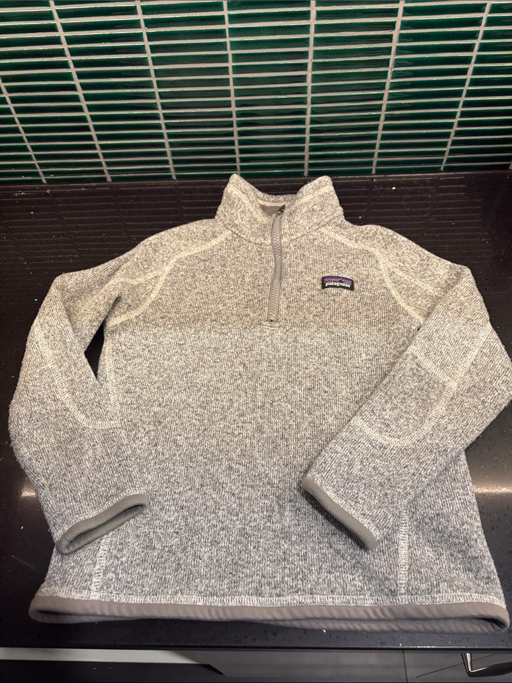 Patagonia Kids Gray “Better Sweater” pullover.
